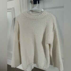 H&M Off-White Women's Cowl Neck Sweater